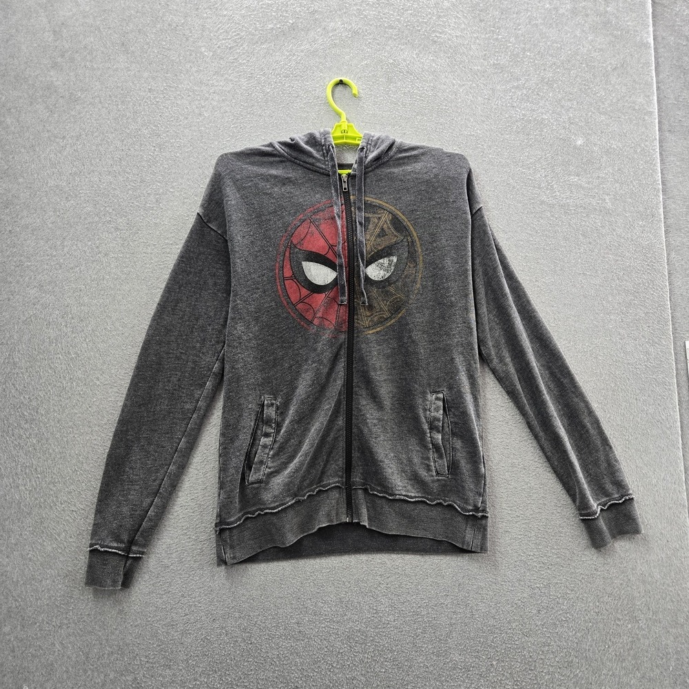 Disney Parks Marvel‎ Men Hoodie S Gray Graphic Spider-Man